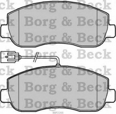 BORG & BECK bbp2266 -  Комплект тормозных колодок, дисковый тормоз